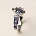 thumbnail image 5 of Colorful purple diamond finger circle European popular diamond creative, 5 of 10