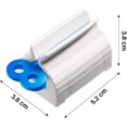 thumbnail image 2 of Dispensador giratorio de pasta de dientes, soporte para exprimidor de pasta de dientes, tubo rodante, azul, 3 uds., 2 of 5