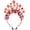 Red White, variant on Happy Day Football Headband College School Team Spirit Football Mom Accessories Outfit for Football Mom Fans