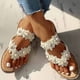 thumbnail image 5 of Zapatillas con punta abierta para mujer, sandalias cómodas, informales, cómodas, para la playa Wmkox8yii ytu5722, 5 of 7