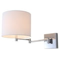 thumbnail image 3 of SAFAVIEH Lillian 12 in. High Wall Sconce, Chrome, Set of 2, 3 of 6
