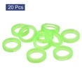 thumbnail image 3 of Uxcell 24mm Silicone Identifier Coding Tags Sleeve Key Cap Rings Cover, Light Green 20 Pack, 3 of 6