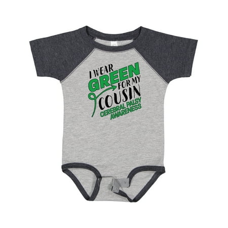 

Inktastic I Wear Green for My Cousin- Cerebral Palsy Awareness Gift Baby Boy or Baby Girl Bodysuit