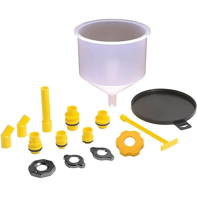 15 piezas/juego Kit de embudo de llenado de refrigerante para radiador de automóvil Herramienta de sistema de enfriamiento a prueba de derrames Embudo de llenado Sp