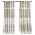 thumbnail image 1 of Pemberly Row Cotton Printed Window Curtain Panel with Lining in Beige, 1 of 9