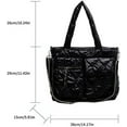 thumbnail image 6 of Kukuzhu Large Puffy Tote Bag for Women Lightweight Quilted Cotton Padded Shoulder Bag Winter Down Handbag Crossbody Bag, 6 of 6