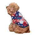 thumbnail image 5 of Honeii American Stars2 Print Small Dog Hoodies Pet Hooded Sweatshirts Fall Winter Puppy Cat Sweaters Warm Clothes for Small Dogs Outfits Costume-X-Small, 5 of 7