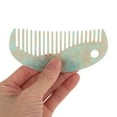 thumbnail image 3 of Unique Bargains 1 Pc Semicircular-shape Hair Comb Light Green Acetate Sheet, 3 of 5