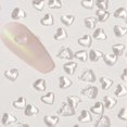 thumbnail image 2 of 3Pack Clear Heart Nail Art Charms, 3D Love Hearts Rhinestones Flat Jelly Resin Crystal Jewelry Diamonds for Acrylic Nail Supplies, Women Cra, 2 of 5