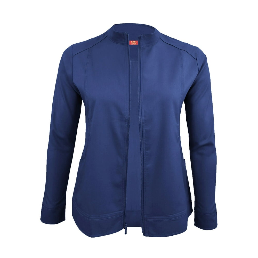 M&M Scrubs M&M SCRUBS Women's Ultra Soft Front Zip WarmUp Scrub