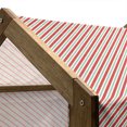 thumbnail image 5 of Candy Cane Pet House, Bicolor Stripes and Lines Traditional Design Seasonal Pattern, Outdoor & Indoor Portable Dog Kennel with Pillow and Cover, 5 Sizes, Red Fern Green White, by Ambesonne, 5 of 5