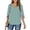 I-Green, variant on UVN Womens Blouses 3/4 Sleeve V Neck Summer Shirts for Women Chiffon Dressy Casual Tunic Tops