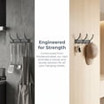 thumbnail image 3 of REGALWOVEN 1 Pack Coat Rack Wall Mount, Coat Hook, Hat Rack, Wall Hooks for Hanging for Entryway, Bedroom Gray 3 Hooks, 3 of 5