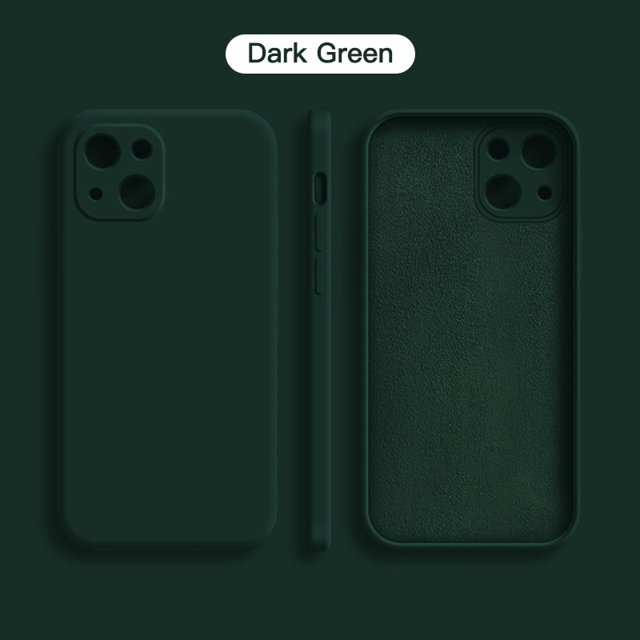 Funda de teléfono de silicona líquida azul Klein Original para iPhone 14 13 12 11 Pro Max Mini XS XR X 8 7 Plus SE 2 funda fina suave Tan Jianjun unisex
