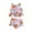 Orange, variant on lnmuld Two Piece Swimsuit for Girls Adorable Floral Print Toddler Bikini Set with Decorative Ruffles for Summer Beach Size:4-5 Years