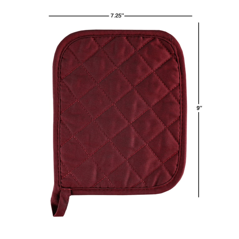Pot Holder Set With Silicone Grip, Quilted And Heat Resistant (Set of 2) By  Somerset Home