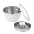 thumbnail image 1 of Leak Proof Stainless Steel Bowl For Tableware – 4 Piece Mixing And Serving Bowls With Lids For Kitchen Restaurant And Outdoor Use And Turquoise Table Runner Dining Room Table Setting round Small Table, 1 of 3