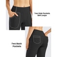 thumbnail image 4 of G4Free Fleece Lined Leggings Women Yoga Dress Pants with 4 Pockets Stretchy Work Pants Business Casual, 4 of 8