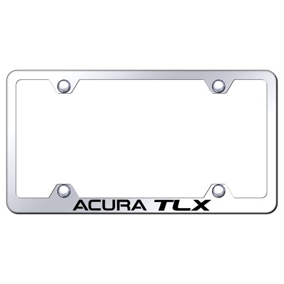 Acura TLX Laser Etched Logo Wide Body License Plate Frame (Chrome)