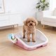 thumbnail image 5 of Arenero para perros con cajón para perros pequeños y medianos: bandeja de plástico fácil de limpiar con protector antisalpicaduras para el adiestramiento en interiores., 5 of 6