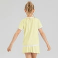 thumbnail image 6 of Zshosam Girls Skort Girls Pleated Skirts Built in Shorts Little Kid Athletic Flowy Skorts Skirts Toddler Girls Tennis Skorts for Girl Size 7T 8T,(Yellow 7-8 Years), 6 of 6