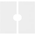 thumbnail image 4 of 24"OD x 5"ID x 8 1/4"C x 1"P Rubik Architectural Grade PVC Contemporary Ceiling Medallion, Two Piece, 4 of 11
