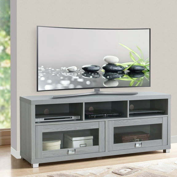 CLEARANCE! Techni Mobili Durbin TV Stand for TVs up to 75in, Grey