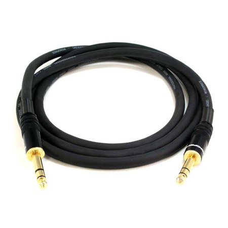 UPC: 0844660047933 | Monoprice Premier Series 1/4 Inch (TRS) Male to Male Cable Cord – 6 Feet- Black 16AWG (Gold Plated)