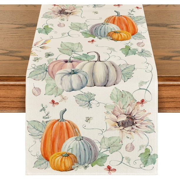Mantel de para Halloween, Mantel rectangular de Halloween | Decoración de mesa de calabaza, brujas | Decoración de mesa para fiestas de Halloween33*229cm