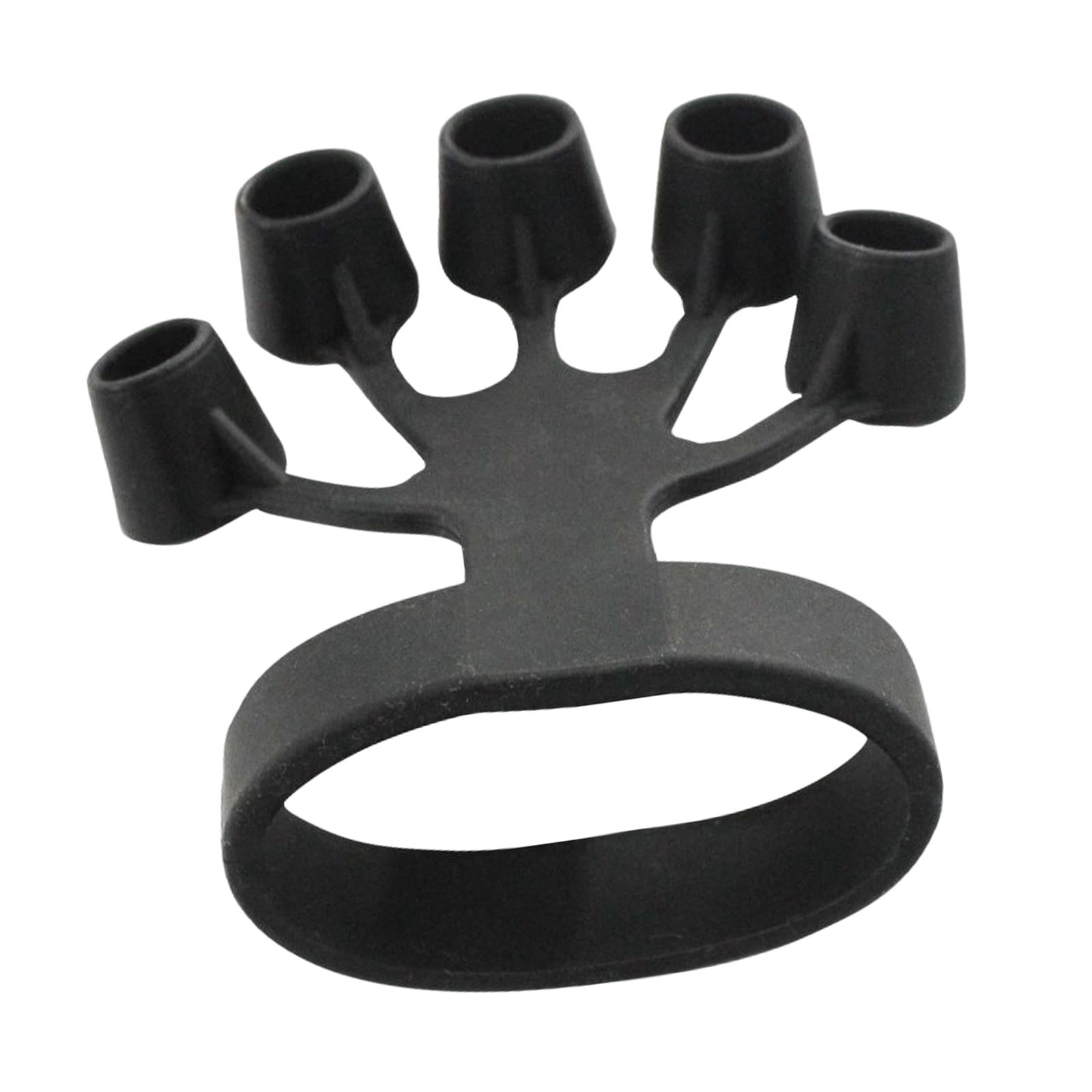 harayaa 5x Hand Grip Strengthener Fitness Equipment Finger Exerciser Wrist Training Puller Finger Resistance Band Silicone Tool for Piano Rock Climbers 5 Pcs