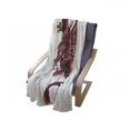 thumbnail image 4 of Dragon Soft Flannel Fleece Throw Blanket, Japanese Dragon Tatsu Folk Noble Monster Theme, Cozy Plush for Indoor and Outdoor Use, 50" x 60", Pale Pink and Burgundy, by Ambesonne, 4 of 6