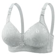 thumbnail image 4 of ALLLIST Women Bras Wirefree Silver Embroidery Bralette Soft T Shirt Bras for Ladies Size 36-46, 4 of 4