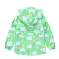 thumbnail image 4 of IROINNID Toddler Kids Baby Girls Fashion Cute Cartoon Clouds Pattern Windproof Jacket Detachable Hooded Coat, 4 of 9