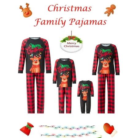 

Licupiee Family Christmas Matching Pajamas Sets Christmas Matching Jammies for Couples Christmas Pjs Xmas Holiday Sleepwear Set