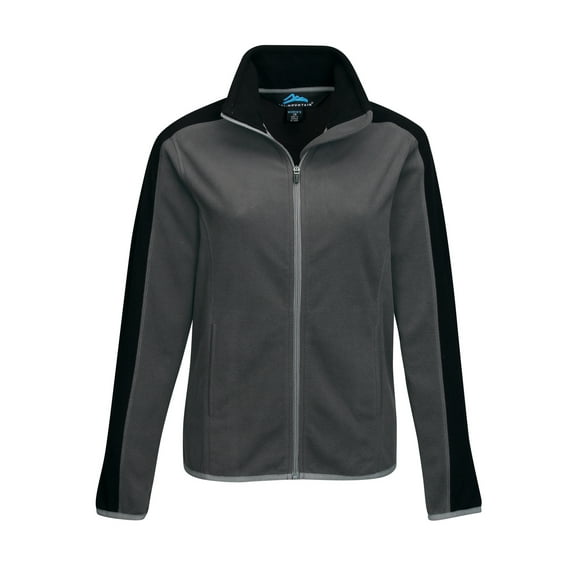 Tri-Mountain Oakhaven FL7381 Anti-Pilling Micro Fleece, 2X-Large, Charcoal/Black/Silver