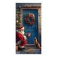 thumbnail image 2 of Home Christmas Door Sticker Decoration Hanging Cloth Holiday Party Decoration Background Cloth Room Door with Tapestry Cloth Home Essentials, 2 of 6