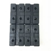 4Pcs Heavy Duty Rectangle Rubber Arm Pads Car Truck Hoist Lift Accessories Black