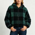 thumbnail image 3 of Yotami Womens Fall Winter Plaid Coat Jackets with Zipper Lightweight Outerwear Size S-XXL, 3 of 4