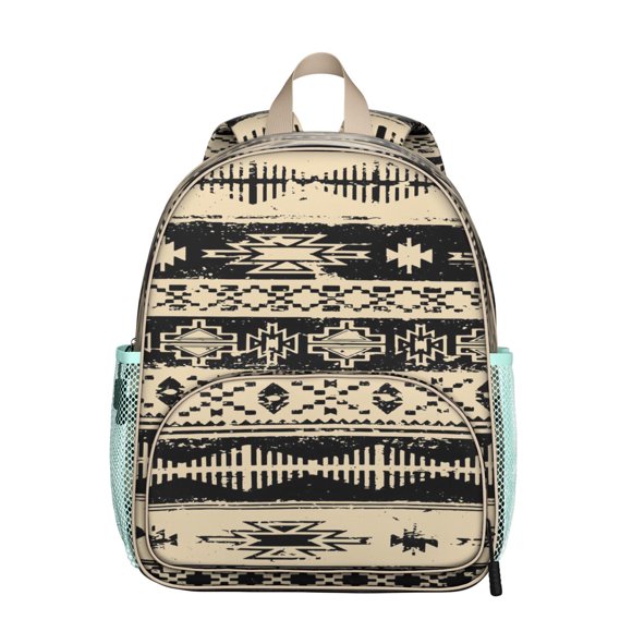 Traditional Antique Student Backpack – Faded Vintage Floral Daypack with Classic Boho Design for School and Travel