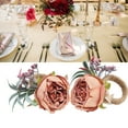 thumbnail image 3 of Rdeghly Napkin Holder,2Pcs Innovative Napkin Buckle Simulation Flower Napkin loop Holder for Hotel Restaurant,Napkin Ring, 3 of 8