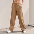 thumbnail image 7 of Women's Wide Leg Sweatpants High Waisted Baggy Lounge Pants with Pockets Soft Oversized Joggers, M, 7 of 7