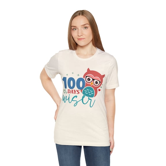 100 Days of School Teacher Tshirt, 100 Days Wiser