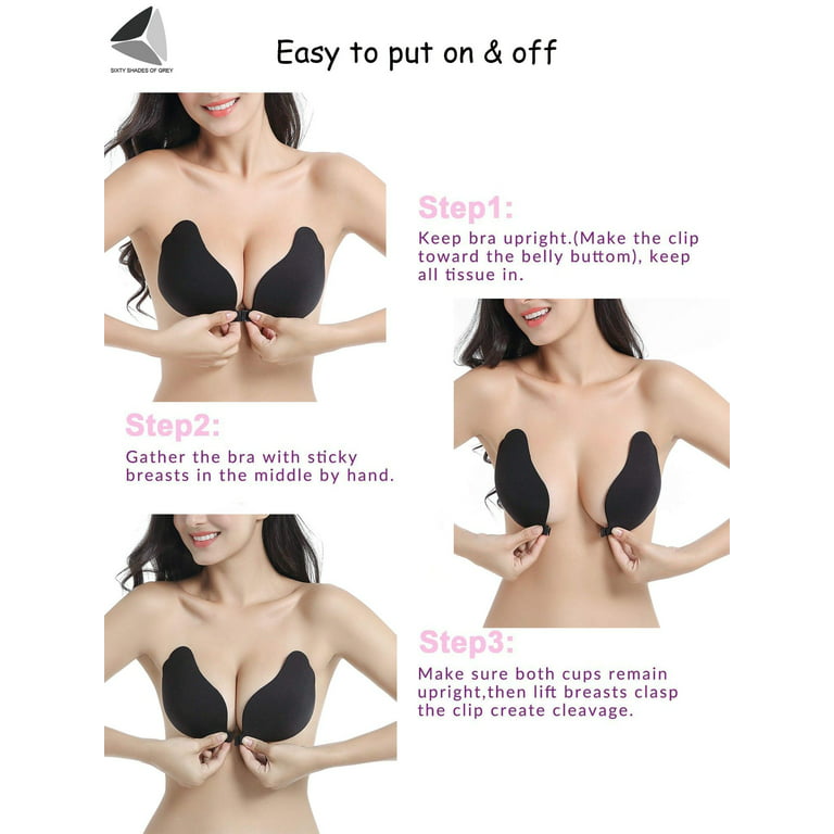 Women Invisible Bras Butterfly Wing Silicone Sexy Bra Adhesive