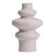 thumbnail image 1 of Jarrón geométrico de cerámica para flores, contenedor decorativo para arreglos florales, versátil. 21 cm de alto, 1 of 9