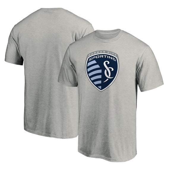 Men's Heathered Gray Sporting Kansas City Logo T-Shirt
