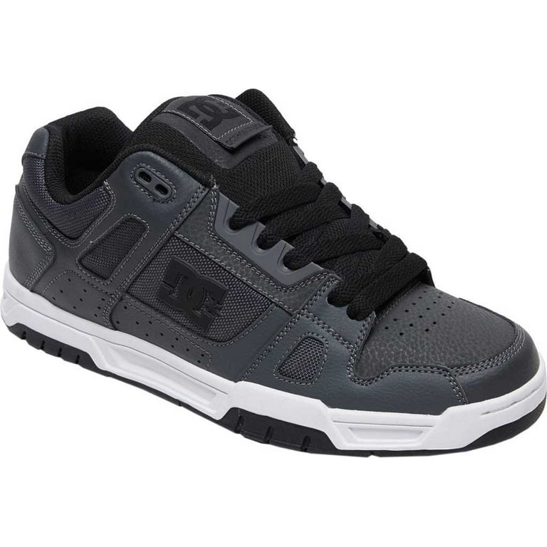Men's DC Shoes Stag Dark Grey Leather M