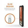 thumbnail image 5 of UAG iPhone 12 Mini Case [5.4-inch screen] Feather-Light Heavy Duty Shockproof Slim Rugged Metropolis LT. Protective Cover, Smooth PU SATN ARMR Black, 5 of 8