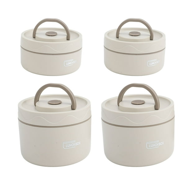 Contenedor De Alimentos Aislado Lunch Box 304 Diseño Redondo Sellado De Acero Inoxidable Con Bolsa Térmica Para La Escuela De Trabajo Comedor Al Aire Libre