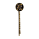 thumbnail image 1 of Broche de metal retro Unbranded flor negra, 1 of 3