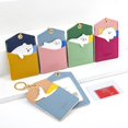 thumbnail image 6 of PU ID Protection Cover Elevator Card Pendant Package Key Holders Credit Card Case Keyring Work Card Animal Card Holder TEDDY, 6 of 8